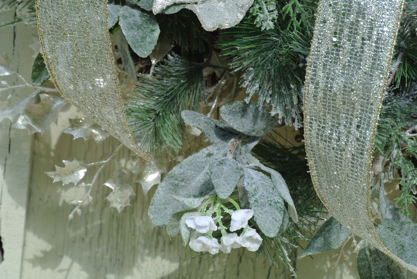 Shimmering Silver Christmas Wreath