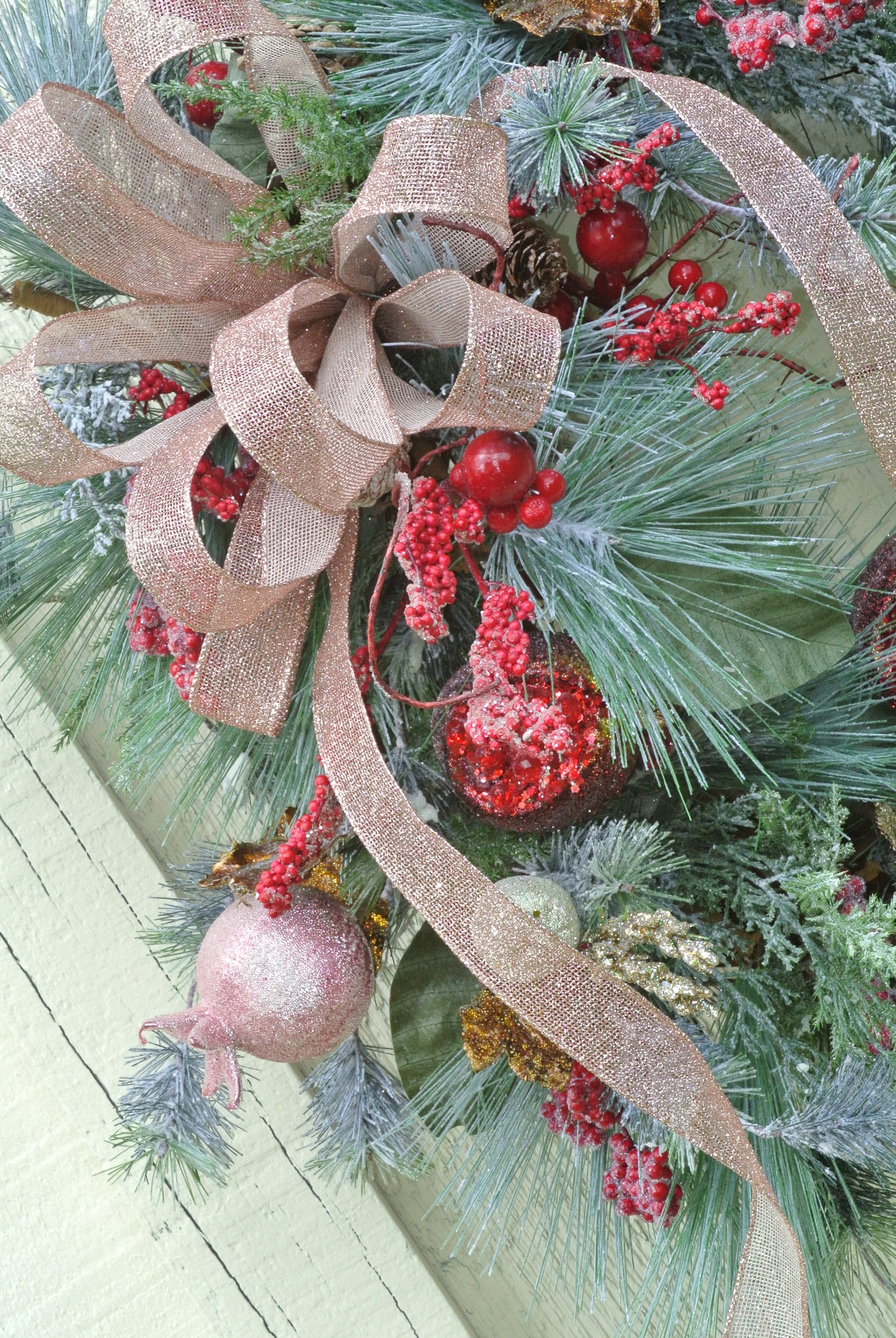 Pink Frosted Christmas Wreath (Copy)