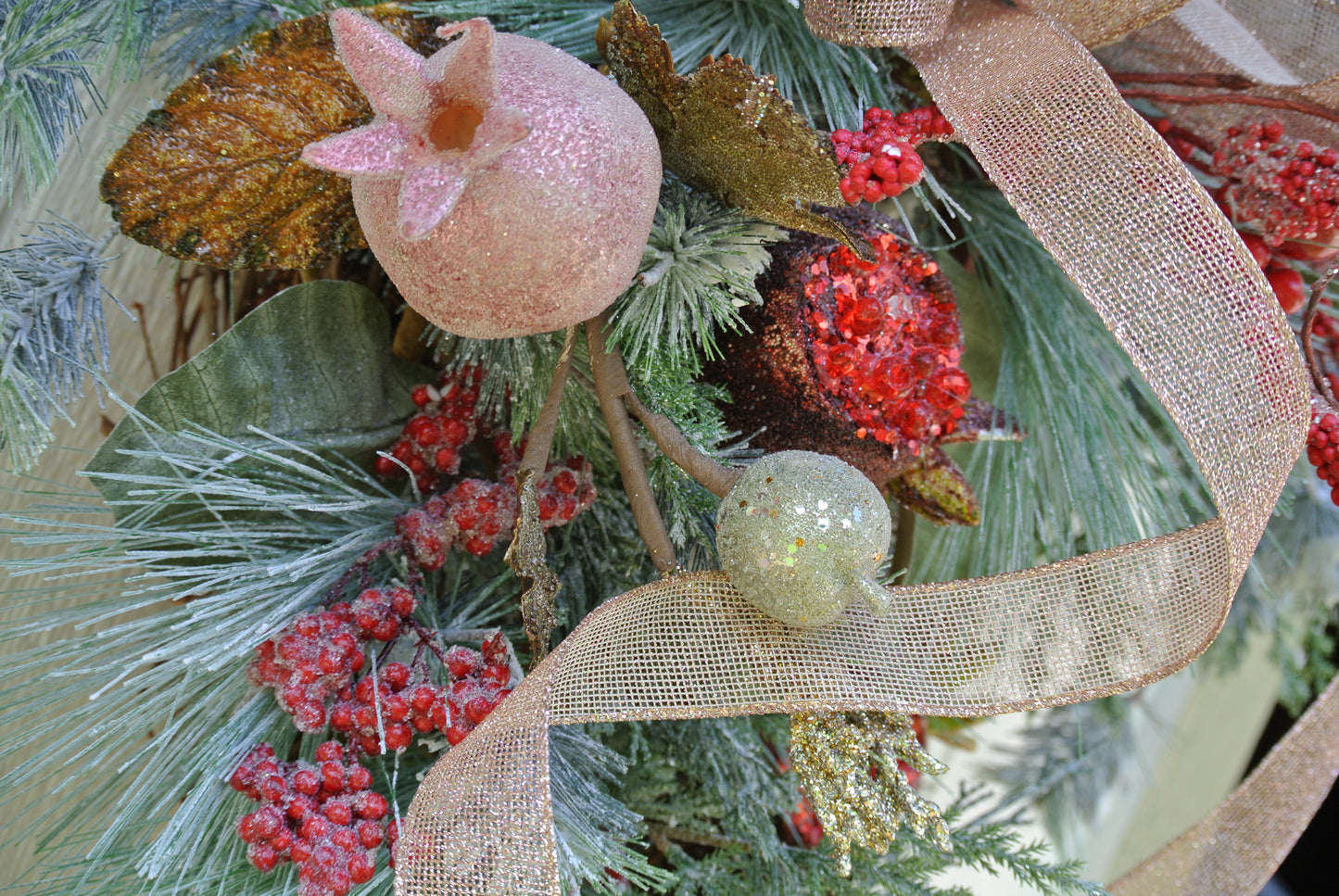 Pink Frosted Christmas Wreath (Copy)