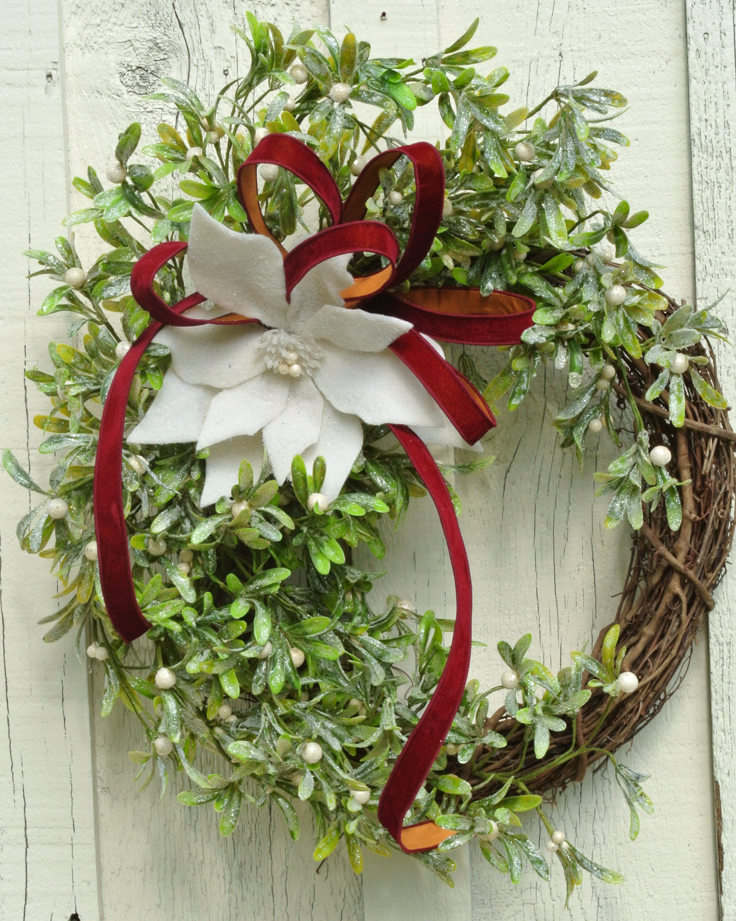 Mistletoe Christmas Wreath